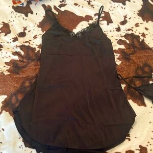 Black Satin Lingerie Set (M)